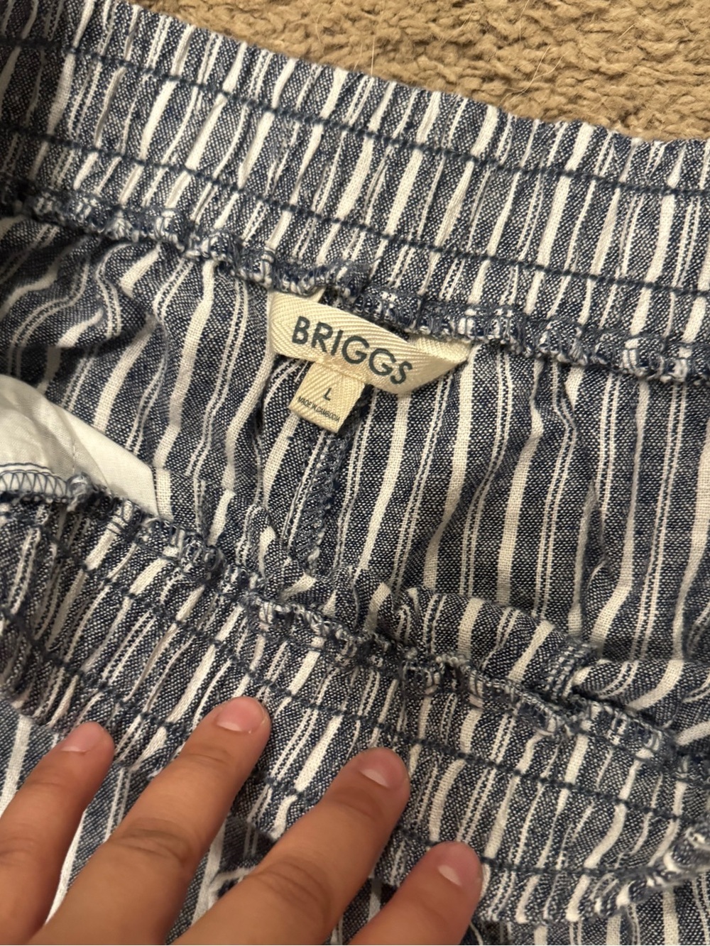 2 Striped Linen Pants Set - Picture 5 of 5